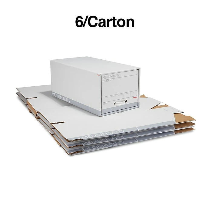 Staples Medium Duty File Drawers, Letter, White/Gray, 6/Carton (TR59225) 10 Staples Medium Duty File Drawers, Letter, White/Gray, 6/Carton (TR59225) - Image 8