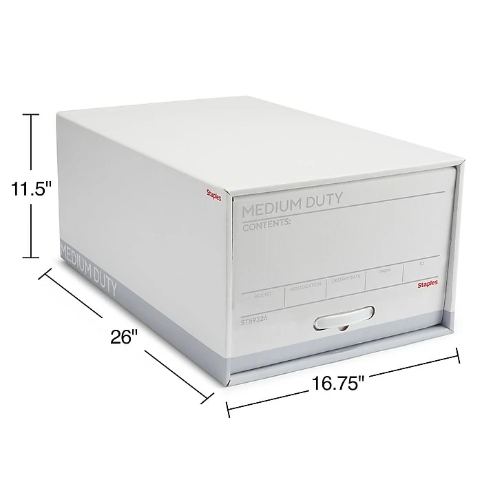 Staples Medium Duty File Drawers, Legal, White/Gray, 6/Carton (TR59226) 7 Staples Medium Duty File Drawers, Legal, White/Gray, 6/Carton (TR59226) - Image 5