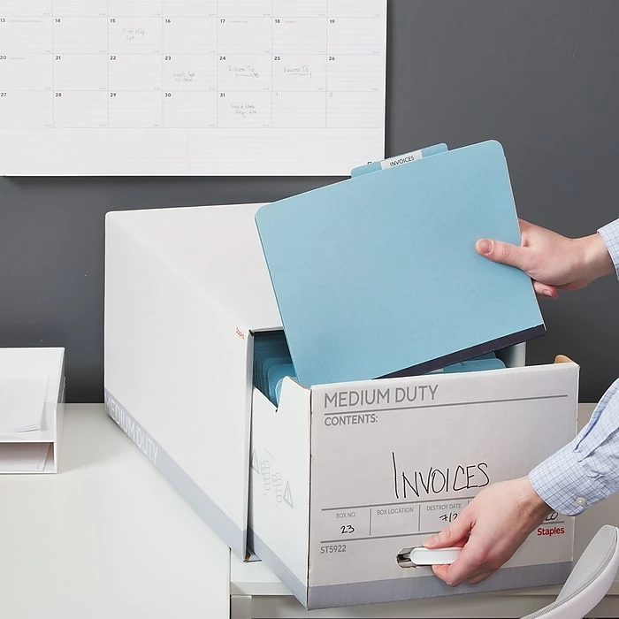 Staples Medium Duty File Drawers, Letter, White/Gray, 6/Carton (TR59225) 8 Staples Medium Duty File Drawers, Letter, White/Gray, 6/Carton (TR59225) - Image 6