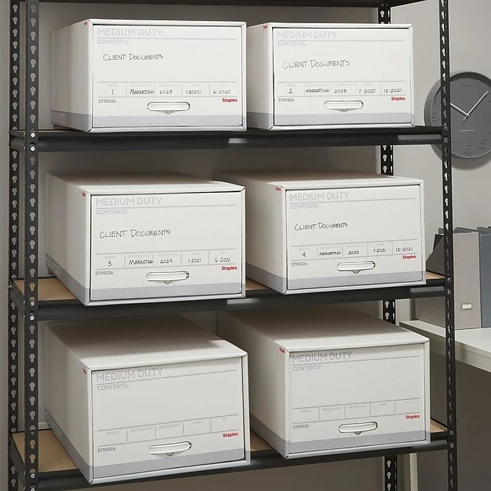Staples Medium Duty File Drawers, Legal, White/Gray, 6/Carton (TR59226) 9 Staples Medium Duty File Drawers, Legal, White/Gray, 6/Carton (TR59226) - Image 7
