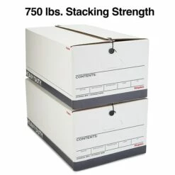 Staples Heavy Duty File Box, String And Button Lid, Letter, White/Gray, 4/Pack (TR59222) 12 Staples Heavy Duty File Box, String And Button Lid, Letter, White/Gray, 4/Pack (TR59222) -STAPLES Sales s1219841 sc7