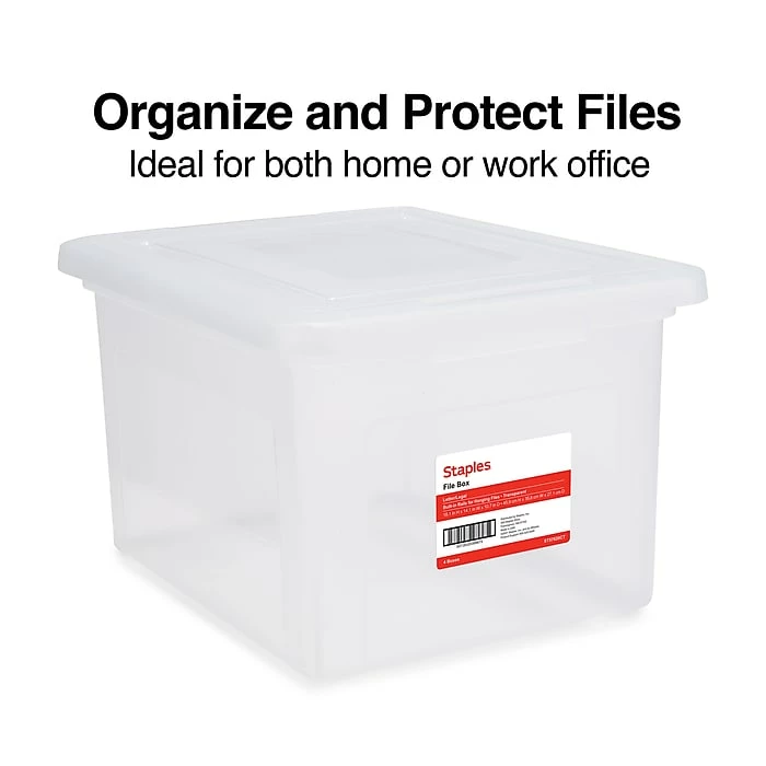 TRU RED™ Hanging File Box, Snap Lid, Letter/Legal Size, Frost Gray, 4/Carton (TR57623CT) 15 TRU RED™ Hanging File Box, Snap Lid, Letter/Legal Size, Frost Gray, 4/Carton (TR57623CT) - Image 13