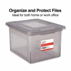 TRU RED™ Hanging File Box, Snap Lid, Letter/Legal Size, Frost Gray, 4/Carton (TR57623CT) 24 TRU RED™ Hanging File Box, Snap Lid, Letter/Legal Size, Frost Gray, 4/Carton (TR57623CT) -STAPLES Sales s1220996 sc7 1