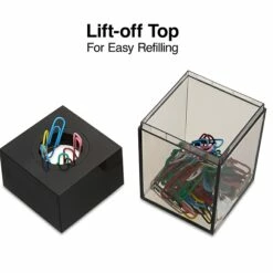 Staples Magnetic Paper Clip Dispenser, Clear/Black (10590) 10 Staples Magnetic Paper Clip Dispenser, Clear/Black (10590) -STAPLES Sales s1223313 sc7