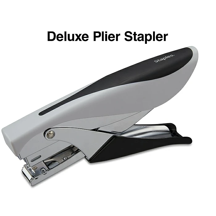 Staples Deluxe Plier Stapler, 20 Sheet Capacity, Black/Gray (24546/17584) 4 Staples Deluxe Plier Stapler, 20 Sheet Capacity, Black/Gray (24546/17584) - Image 2