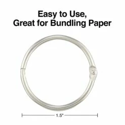 Staples Book Rings, 1.5", Silver, 100/Pack (44416) 7 Staples Book Rings, 1.5", Silver, 100/Pack (44416) -STAPLES Sales s1225556 sc7