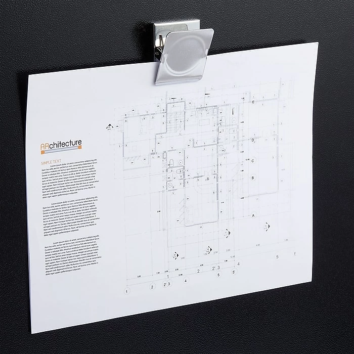 Staples Magnetic Clips, 1.75"W, Silver, 3/Pack (10596) 5 Staples Magnetic Clips, 1.75"W, Silver, 3/Pack (10596) - Image 3