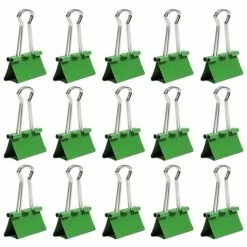 JAM Paper Colored Binder Clips, Medium, 5/8" Capacity, Green, 15/Pack (339BCGR) -STAPLES Sales sp100188990 sc7