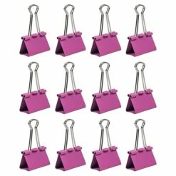 JAM Paper® Colorful Binder Clips, Large, 1 1/2 Inch (41mm), Pink Binderclips, 12/Pack (340BCpi) 11 JAM Paper® Colorful Binder Clips, Large, 1 1/2 Inch (41mm), Pink Binderclips, 12/Pack (340BCpi) -STAPLES Sales sp100189030 sc7