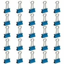 JAM Paper® Colorful Binder Clips, Small, 3/4 Inch (19mm), Blue Binderclips, 25/Pack (334BCBU) -STAPLES Sales sp100189081 sc7