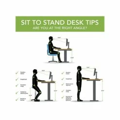 Bush Business Furniture Move 40 Series 28''-48'' Adjustable Standing Desk, Natural Maple/Cool Gray Metallic (M4S7230ACSK) 13 Bush Business Furniture Move 40 Series 28''-48'' Adjustable Standing Desk, Natural Maple/Cool Gray Metallic (M4S7230ACSK) -STAPLES Sales sp100981763 sc7