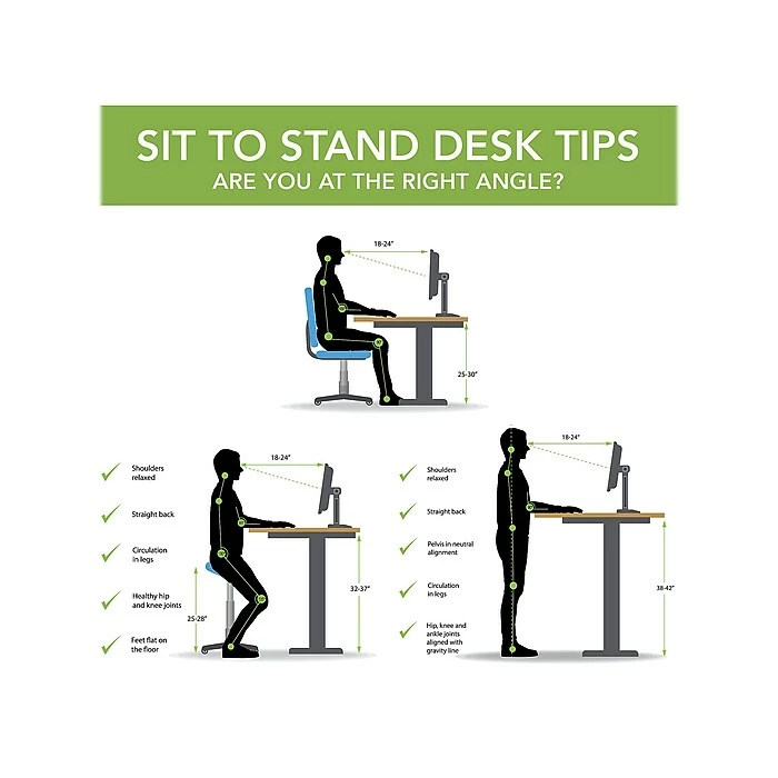 Bush Business Furniture Move 40 Series 28''-48'' Adjustable Standing Desk, Natural Maple/Cool Gray Metallic (M4S7230ACSK) 6 Bush Business Furniture Move 40 Series 28''-48'' Adjustable Standing Desk, Natural Maple/Cool Gray Metallic (M4S7230ACSK) - Image 4