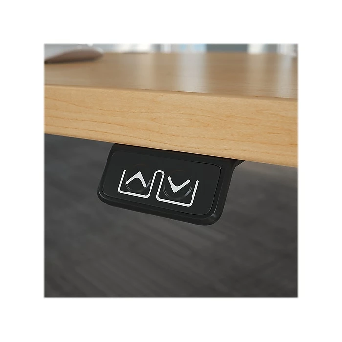 Bush Business Furniture Move 40 Series 28''-48'' Adjustable Standing Desk, Natural Maple/Cool Gray Metallic (M4S7230ACSK) 8 Bush Business Furniture Move 40 Series 28''-48'' Adjustable Standing Desk, Natural Maple/Cool Gray Metallic (M4S7230ACSK) - Image 6