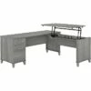 Bush Furniture Somerset 35"-41" Adjustable Desk, Platinum Gray (SET014PG) 2 Bush Furniture Somerset 35"-41" Adjustable Desk, Platinum Gray (SET014PG) -STAPLES Sales sp101294826 sc7