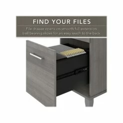 Bush Furniture Somerset 35"-41" Adjustable Desk, Platinum Gray (SET014PG) 13 Bush Furniture Somerset 35"-41" Adjustable Desk, Platinum Gray (SET014PG) -STAPLES Sales sp101294843 sc7