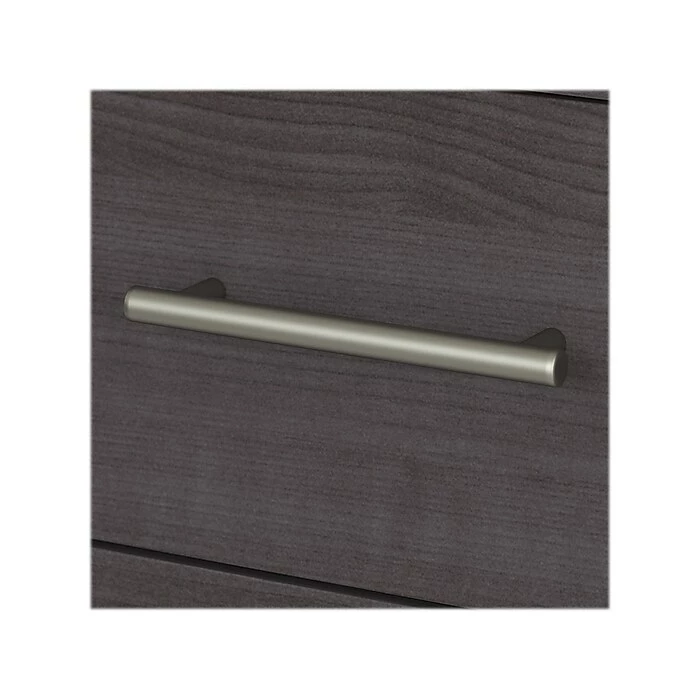 Bush Furniture Somerset 72W 3 Position Sit To Stand L Shaped Desk With Hutch And File Cabinet, Storm Gray (SET016SG) 6 Bush Furniture Somerset 72W 3 Position Sit To Stand L Shaped Desk With Hutch And File Cabinet, Storm Gray (SET016SG) - Image 4