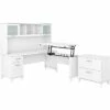 Bush Furniture Somerset 72"W 3-Position Sit To Stand L-Shaped Desk With Hutch And File Cabinet, White (SET016WH) -STAPLES Sales sp101295408 sc7