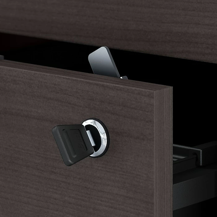 Bush Business Furniture Jamestown 2-Drawer Lateral File Cabinet, Locking, Letter/Legal, Storm Gray, 29.72" (JTF130SGSU) 8 Bush Business Furniture Jamestown 2-Drawer Lateral File Cabinet, Locking, Letter/Legal, Storm Gray, 29.72" (JTF130SGSU) - Image 6