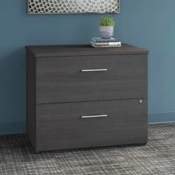 Bush Business Furniture Office 500 2-Drawer Lateral File Cabinet, Locking, Letter/Legal, Storm Gray, 35.67" (OFF136SGSU) 11 Bush Business Furniture Office 500 2-Drawer Lateral File Cabinet, Locking, Letter/Legal, Storm Gray, 35.67" (OFF136SGSU) -STAPLES Sales sp101402901 sc7