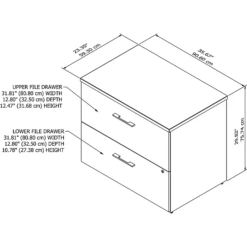 Bush Business Furniture Office 500 2-Drawer Lateral File Cabinet, Locking, Letter/Legal, Storm Gray, 35.67" (OFF136SGSU) 14 Bush Business Furniture Office 500 2-Drawer Lateral File Cabinet, Locking, Letter/Legal, Storm Gray, 35.67" (OFF136SGSU) -STAPLES Sales sp101402904 sc7