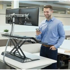 Fellowes Lotus 33" Standing Desk Converter, Black (0007901) 16 Fellowes Lotus 33" Standing Desk Converter, Black (0007901) -STAPLES Sales sp102662671 sc7