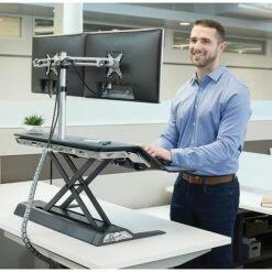 Fellowes Lotus 33" Standing Desk Converter, Black (0007901) 15 Fellowes Lotus 33" Standing Desk Converter, Black (0007901) -STAPLES Sales sp102662678 sc7
