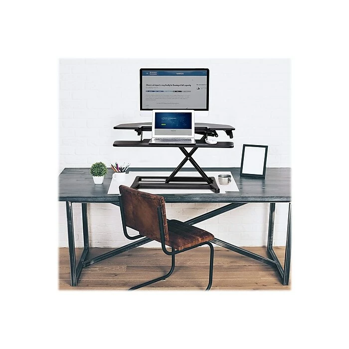 Flexispot AlcoveRiser 36" Adjustable Desk Riser, Black (M7C) 5 Flexispot AlcoveRiser 36" Adjustable Desk Riser, Black (M7C) - Image 3