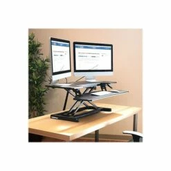 Flexispot AlcoveRiser 36" Adjustable Desk Riser, Black (M7C) 11 Flexispot AlcoveRiser 36" Adjustable Desk Riser, Black (M7C) -STAPLES Sales sp104571599 sc7