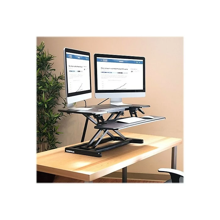 Flexispot AlcoveRiser 36" Adjustable Desk Riser, Black (M7C) 7 Flexispot AlcoveRiser 36" Adjustable Desk Riser, Black (M7C) - Image 5
