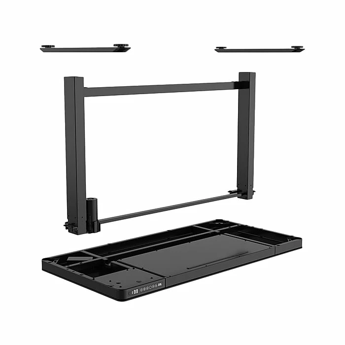 FlexiSpot 28"-48" Glass Adjustable Desk, Black (EG8B-E) 5 FlexiSpot 28"-48" Glass Adjustable Desk, Black (EG8B-E) - Image 3