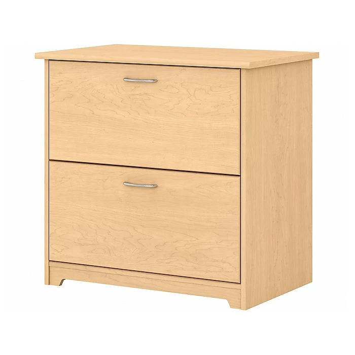 Bush Furniture Cabot 2-Drawer Lateral File Cabinet, Letter/Legal, Natural Maple, 31" (WC31680) 3 Bush Furniture Cabot 2-Drawer Lateral File Cabinet, Letter/Legal, Natural Maple, 31" (WC31680)