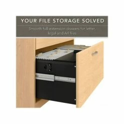 Bush Furniture Cabot 2-Drawer Lateral File Cabinet, Letter/Legal, Natural Maple, 31" (WC31680) 10 Bush Furniture Cabot 2-Drawer Lateral File Cabinet, Letter/Legal, Natural Maple, 31" (WC31680) -STAPLES Sales sp106969378 sc7