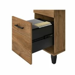 Bush Furniture Somerset Office Desk With 35"-41" Adjustable Return And Hutch, Fresh Walnut (SET015FW) -STAPLES Sales sp108409449 sc7