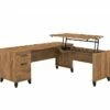 Bush Furniture Somerset 35"-41" Adjustable Desk With Return, Fresh Walnut (SET014FW) 1 Bush Furniture Somerset 35"-41" Adjustable Desk With Return, Fresh Walnut (SET014FW) -STAPLES Sales sp108409469 sc7