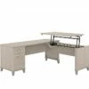 Bush Furniture Somerset 35"-41" Adjustable Desk With Return, Sand Oak (SET014SO) 2 Bush Furniture Somerset 35"-41" Adjustable Desk With Return, Sand Oak (SET014SO) -STAPLES Sales sp108409545 sc7