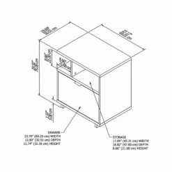 Kathy Ireland® Home By Bush Furniture Madison Avenue Single-Drawer Lateral File Cabinet, Modern Walnut, 27.17" (MDF127MW-03) 13 Kathy Ireland® Home By Bush Furniture Madison Avenue Single-Drawer Lateral File Cabinet, Modern Walnut, 27.17" (MDF127MW-03) -STAPLES Sales sp108409688 sc7