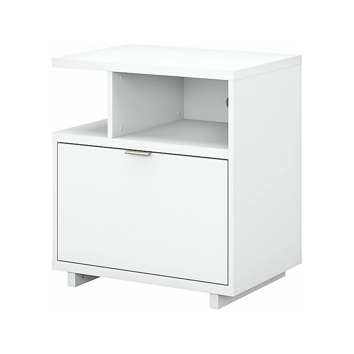 Kathy Ireland® Home By Bush Furniture Madison Avenue Single-Drawer Lateral File Cabinet, Pure White, 27.17" (MDF127PW-03) 3 Kathy Ireland® Home By Bush Furniture Madison Avenue Single-Drawer Lateral File Cabinet, Pure White, 27.17" (MDF127PW-03)