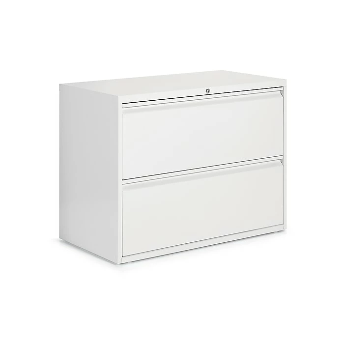 Global 9300 Plus Series 2-Drawer Lateral File Cabinet, Locking, Letter/Legal, Designer White, 36" (TD9336P-2F1H-DWT) 3 Global 9300 Plus Series 2-Drawer Lateral File Cabinet, Locking, Letter/Legal, Designer White, 36" (TD9336P-2F1H-DWT)