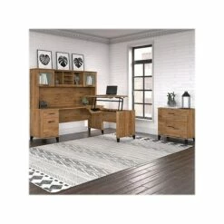 Bush Furniture Somerset 29"-41" Adjustable Desk, Fresh Walnut (WC81342) -STAPLES Sales sp108676174 sc7