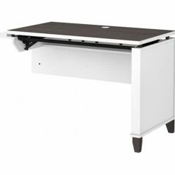 Bush Furniture Somerset 29"-41" Adjustable Desk, Storm Gray/White (WC81042)