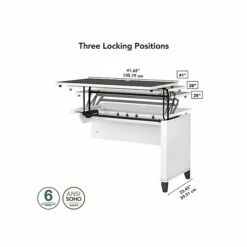 Bush Furniture Somerset 29"-41" Adjustable Desk, Storm Gray/White (WC81042) -STAPLES Sales sp108676185 sc7