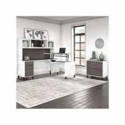 Bush Furniture Somerset 29"-41" Adjustable Desk, Storm Gray/White (WC81042) -STAPLES Sales sp108676187 sc7