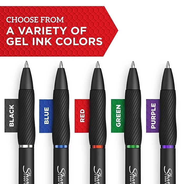 Sharpie S-Gel Retractable Gel Pen, Medium Point, Black Ink, Dozen (2096159) 5 Sharpie S-Gel Retractable Gel Pen, Medium Point, Black Ink, Dozen (2096159) - Image 3