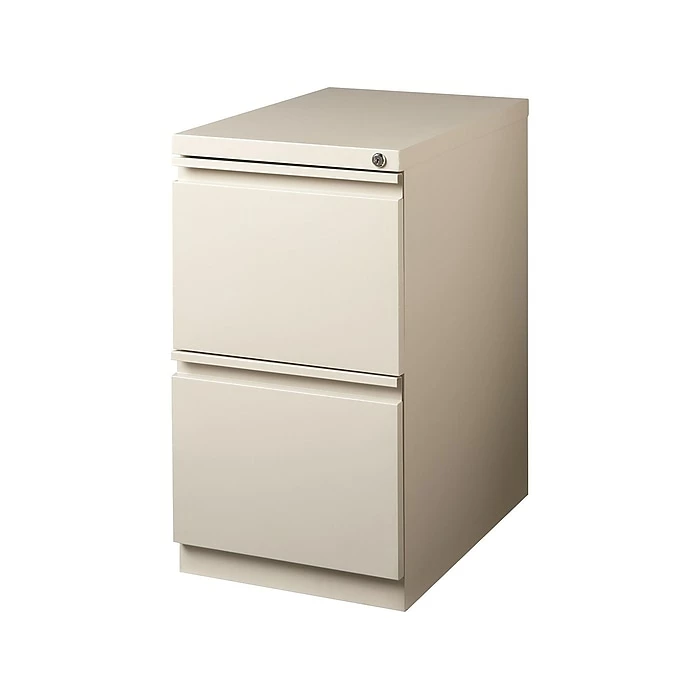 Staples 2-Drawer Vertical File Cabinet, Locking, Letter, Putty/Beige, 19.88"D (24872D) 4 Staples 2-Drawer Vertical File Cabinet, Locking, Letter, Putty/Beige, 19.88"D (24872D) - Image 2