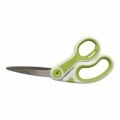 Westcott CarboTitanium 8" Multi-Purpose/Heavy Duty Scissor, Blunt Tip, Green/White (17444)