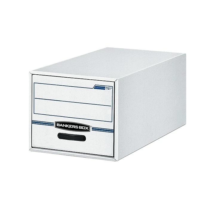 Bankers Box Stor/Drawer File Storage Drawers, Letter Size, White/Blue (00721) 3 Bankers Box Stor/Drawer File Storage Drawers, Letter Size, White/Blue (00721)