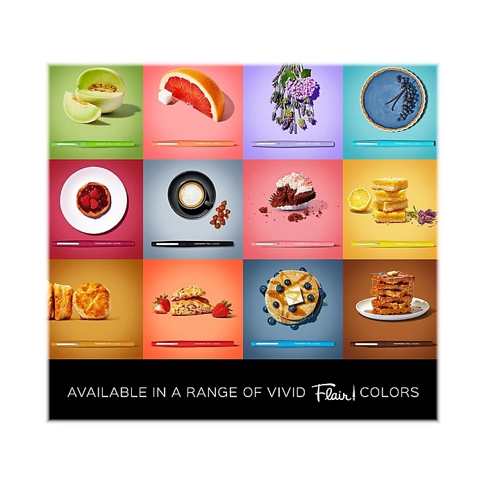 Paper Mate Sunday Brunch Scented Flair Pen, Medium Point, Assorted Ink, Dozen (2125359) 4 Paper Mate Sunday Brunch Scented Flair Pen, Medium Point, Assorted Ink, Dozen (2125359) - Image 2