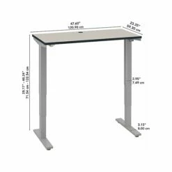 Bush Business Furniture Move 40 Series 28''-48'' Adjustable Standing Desk, White Spectrum/Cool Gray Metallic (M4S4824WPSK) 14 Bush Business Furniture Move 40 Series 28''-48'' Adjustable Standing Desk, White Spectrum/Cool Gray Metallic (M4S4824WPSK) -STAPLES Sales sp114331606 sc7