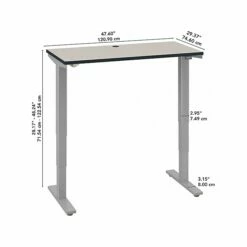 Bush Business Furniture Move 40 Series 28"-48'' Adjustable Standing Desk, White Spectrum/Cool Gray Metallic (M4S4830WPSK) 14 Bush Business Furniture Move 40 Series 28"-48'' Adjustable Standing Desk, White Spectrum/Cool Gray Metallic (M4S4830WPSK) -STAPLES Sales sp114331615 sc7