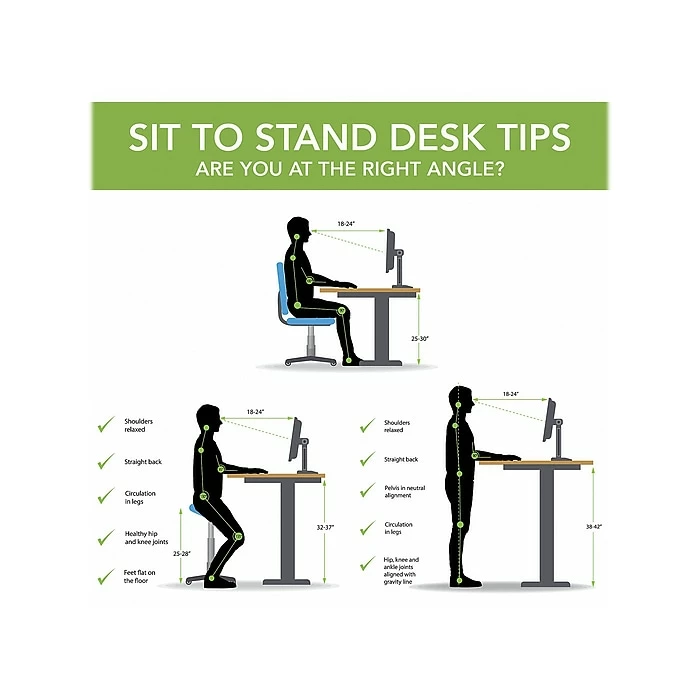Bush Business Furniture Move 40 Series 28"-48" Adjustable Standing Desk, White Spectrum/Cool Gray Metallic (M4S6030WPSK) 6 Bush Business Furniture Move 40 Series 28"-48" Adjustable Standing Desk, White Spectrum/Cool Gray Metallic (M4S6030WPSK) - Image 4